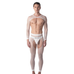 Barcode Berlin Legging Filet Cacci Blanc